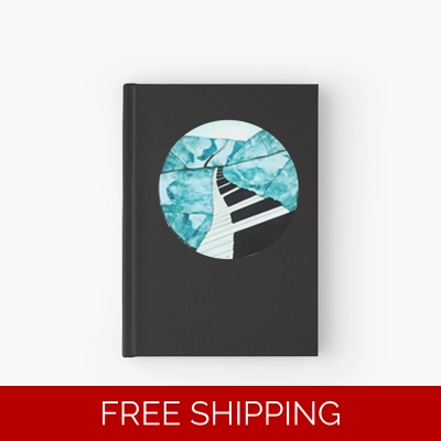 Le Studio Hardcover Journal Piano Window Logo F & B